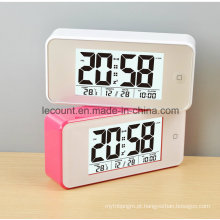 Relógio de calendário digital LCD com luz de fundo (LC845)